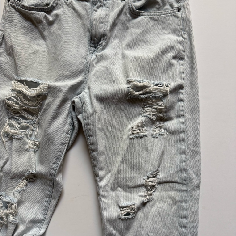 Forever 21 Light Blue High Rise Distressed Jeans - Picture 4 of 16